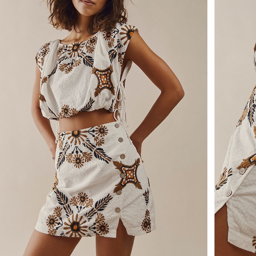 Free People Sardinia Sun Mini Dress